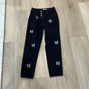 PacSun ultra high rise skim jeans.